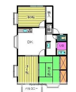 オーシャンヒル【A201号室】の間取り