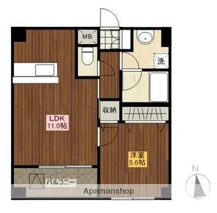 アルテマイスター大工町【9階】の間取り