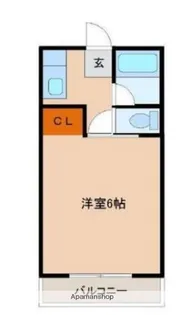 エレメント神宮東Ⅱ【202号室】の間取り