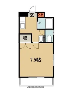 ビューテラス【607号室】の間取り