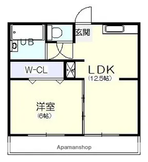 コーポかわの【201号室】の間取り