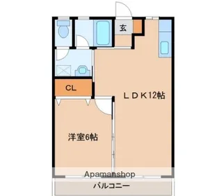 JHRⅢ【304号室】の間取り