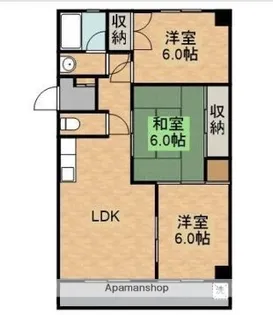 グランドヴィレッジ田吉【402号室】の間取り