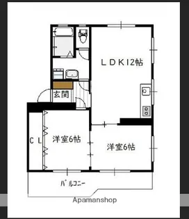 マンション大西【403号室】の間取り