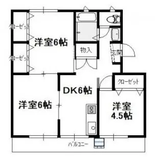 横山マンション【403号室】の間取り