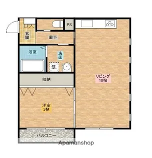 YKビレッジ恒久【301号室】の間取り