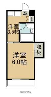ステーションコーポ【306号室】の間取り