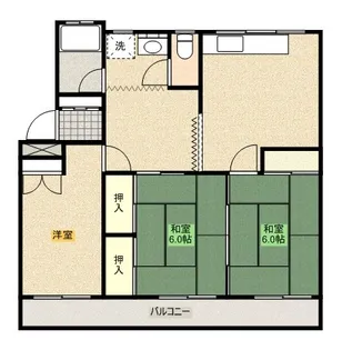 ダイナシティ【401号室】の間取り
