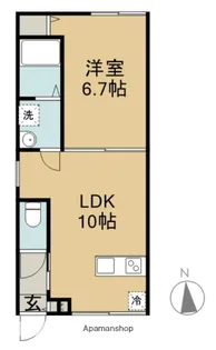 UNO PALLAZO【1階】の間取り