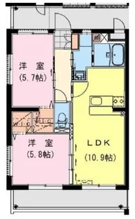 REVEL OCEAN【401号室】の間取り