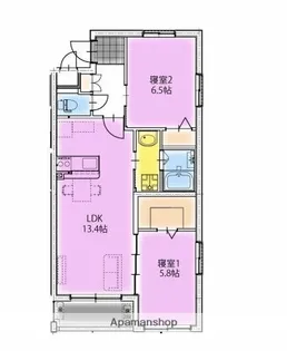 アーベイン潮見【3階】の間取り