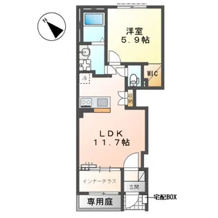 MAISON CHOU CHOU【1階】の間取り