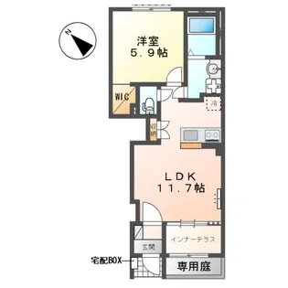 MAISON CHOU CHOU【1階】の間取り