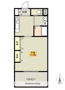 ワンリーフマンション【302号室】の間取り