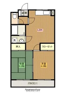 パームコート【501号室】の間取り