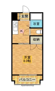 ベルハイムツバイテ【207号室】の間取り