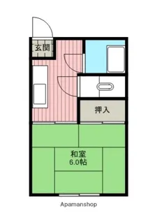 西園アパート【205号室】の間取り