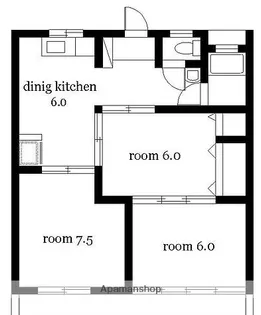 カーサルーチェ【201号室】の間取り