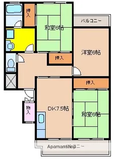 リベーラガーデン【105号室】の間取り