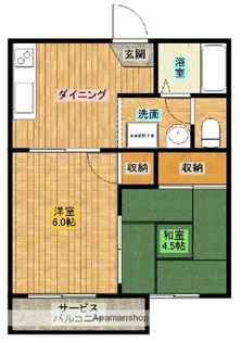 フォーサイト池田台【B205号室】の間取り