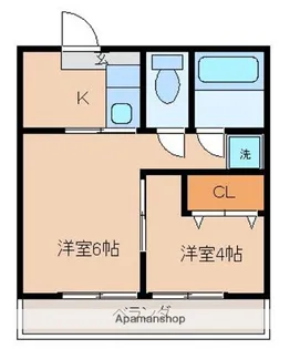 シティパーク【401号室】の間取り