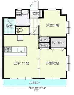 ASTERIA祇園【503号室】の間取り