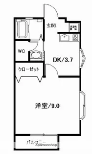 グレイトネス【2階】の間取り