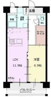 プログランツ【802号室】の間取り