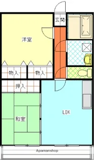 リージングマンション【A205号室】の間取り
