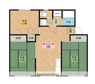 第二中村マンション【306号室】の間取り