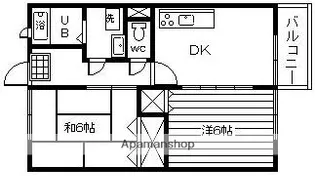 メルローズ本郷【201号室】の間取り