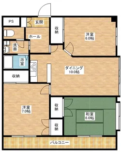 葉山マンション【505号室】の間取り