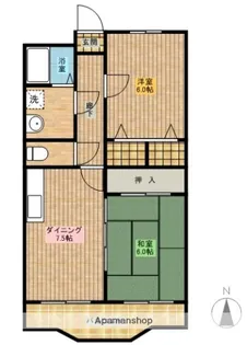 リージングマンション【106号室】の間取り