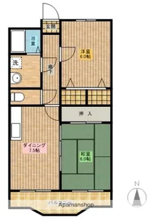 リージングマンション【405号室】の間取り