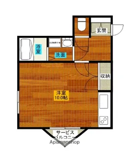 ルート宮崎【102号室】の間取り