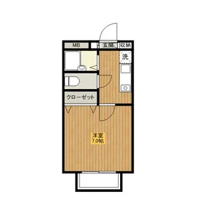 シーサイド大淀【2階】の間取り