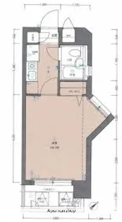 ダイアパレス宮崎県病院前【708号室】の間取り