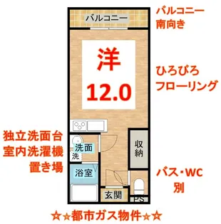 ホワイトメゾン【205号室】の間取り