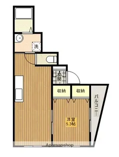 すえひろヒデンビル【401号室】の間取り