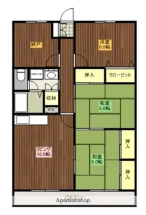 ルミエール吉村【B-306号室】の間取り