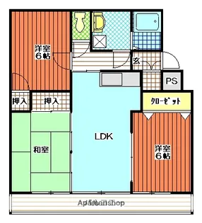 サンライフ永楽【102号室】の間取り