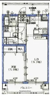 スープリーム【1階】の間取り
