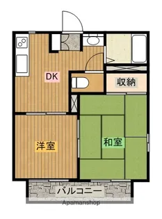 レインボー太陽【103号室】の間取り