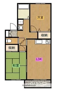 ディアコート恒久【101号室】の間取り