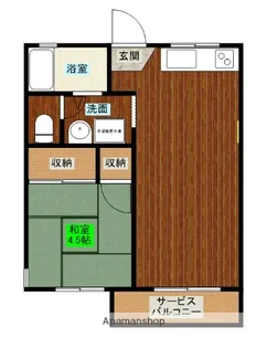 メゾン河口【101号室】の間取り
