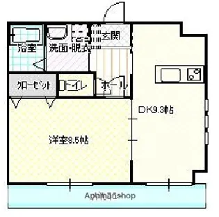 J・FEEL橘【401号室】の間取り