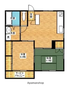 天満コーポ【101号室】の間取り