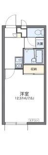 レオパレス浜川田【1階】の間取り
