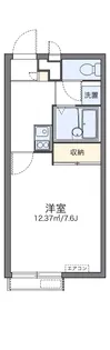 レオパレス浜川田【2階】の間取り