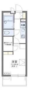 レオパレスヒルズハイネ【4階】の間取り